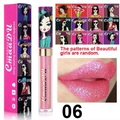 Detail van kameleon diamant glitter lipgloss kleur 06 met schattig cartoonontwerp - Kleur 06-Metallic Roze