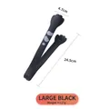 Large black cat paw silicone kitchen tong with gray spots, 24.5cm length food server - Large Black (Upgrade) One-piece Silicone