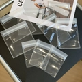 Transparente EVA-Schmuckbeutel mit Druckverschluss für Ohrringe und Ringe - Kleine Größe 7*8*weiß Transparent*50 Seide