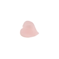 Mini heart hair clip in translucent pink acetate for styling bangs and fine hair - Jelly Pink 3cm