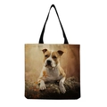 Pitbull in Autumn Leaves (hm5167)