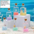 Bouteille sablier liquide océan bleu avec animaux de dessin animé et paillettes - Bouteille de Vin (Série de Couleurs Lactées)