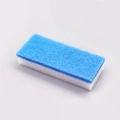 Blue and white double-sided scouring pad sponge for kitchen and bathroom cleaning - Replacement Sponge Brush Head