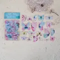 Set di 40 adesivi a farfalla in PET acquerello per decorazione scrapbooking fai da te - Farfalla Colorata