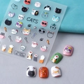 Pegatinas de uñas 5D con gatos lindos y huellas de patas en relieve tridimensional - Estilo de Gato en Relieve 5D (TS-048)
