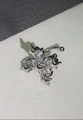 Sternförmiges Bauchnabelpiercing aus Silber mit funkelnden Zirkonsteinen für Damen - Silberner einzelner Ohrmuschel-Clip
