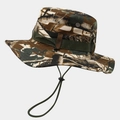 Outdoor camouflage boonie hat with adjustable chin strap for hiking and camping sun protection - M (56-58cm) / Tri Color Jungle Camouflage (16#)
