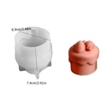 Strawberry shape liquid silicone mold for DIY cake making with dimension labels - Strawberry Cake