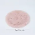 Jupe de sapin de Noël en peluche rose 35cm de diamètre décor de base en fausse fourrure - Diamètre 35cm / Rose