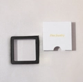 PE-Film Schmuckdisplay mit schwarzem Rahmen und goldgeprägter Fine Jewelry Geschenkbox - US Größe 7 / 1 Karat Vier-Zinken-Stil (mit GRA-Zertifikat & Geschenkbox) (R12939) / Silber