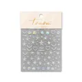 Irillerende nagelstickers met schelp en zeester motieven en parelmoer zomerse details - to3179 Zeester Iriseerend Holografisch