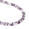 Natural cube-shaped amethyst beads with purple gradient for custom jewelry making - 4x4mm Cube Bead