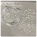 Mini strass blancs marquise pour ongles, diamants 1,5x3mm en boîte, lot de 50 pièces - 1.5*3 Losange à Dos Plat Blanc