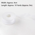 White organza ribbon 4cm wide and 10 yards long for elegant cake and gift decoration - Core Fishtail Ribbon White / 4cm Wide 9m Long