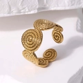 Gold Spiral Swirl Style (JR328-G7)