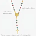 Dettaglio delle dimensioni della collana malocchio con medaglia e croce - Malocchio + Medaglia di San Benedetto