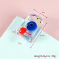 Realistic resin popsicle keychain charm with embedded fruit pieces and blue berries - Blueberry