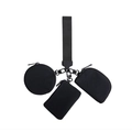 Detalle del bolso de muñeca multifunción 3 en 1 con mini bolsos redondos y cuadrados - Bolsas Redondas, Semicirculares Y Rectangulares Mejoradas / Negro