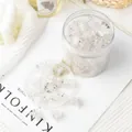 Barattolo di mini mollette per capelli trasparenti per donne e bambini in plastica - Stile Geometrico (9#)