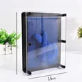3D clone pin art toy in large royal blue, dimensions 20cm by 15cm with plastic pins - Large / Sapphire Blue