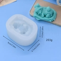 Silikonform für DIY-Babyseifen und Backen mit detailreichem schlafendem Baby-Design - Jungen-Stil