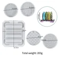 DIY Silikon-Untersetzer-Formenset mit Stern- und Krokodiltextur für Epoxidharz - Untersetzer-Set - Stil 2