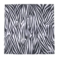 Classic black and white zebra print 100% cotton bandana for hip-hop and outdoor use - Classic Zebra Pattern (B)