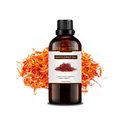 100ml organic Safflower Oil in dark amber glass bottle for hair, face, and body care - Safflower Oil 100ml