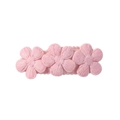 Barrette à cheveux marguerites roses avec trois fleurs brodées pour petites filles - Rose Clair Style 2