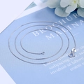Box Chain 0.5mm Diameter 45cm Length White Gold. / 925 Silver
