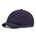 Casquette baseball violet foncé à bord court en tissu à chevrons au style vintage - Bleu