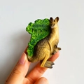 3D Australia souvenir fridge magnet featuring a brown kangaroo on a green map shape - (67) Australia Kangaroo