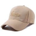 Casquette de baseball beige structurée avec broderie Furnice dorée en relief 3D - Beige moyen