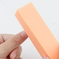 Bloc polissoir à ongles orange grain 120 en éponge haute densité pour manucure pro - Orange