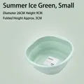 Tragbares kleines faltbares Waschbecken in Sommer-Eisgrün für Reise und Wohnheim - 26*9*3.5cm / Sommereisgrün Klein
