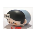 Cute cartoon character figurine in blue outfit with 'Messed Up' sign decoration - 3061 Messed Up Character