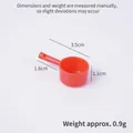 Mini cuillère à eau orange en plastique pour cuisine de maison de poupée 3,5 cm - Cuillère à Eau à Manche Long (Petit) / Rouge