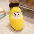 Süßes zwinkerndes Bananen-Plüschtier mit weichem gelbem Stoff und Stickerei-Gesicht - 12cm Anhänger / Banane