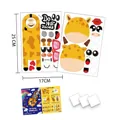 3D cartoon animal door hanger DIY sticker kit for kids with giraffe patterns - Giraffe / 170x250mm