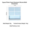 Small square heart photo frame silicone mold for DIY resin craft, size 13x14.5cm - Square Photo Frame Silicone Ornament Mold (Small)