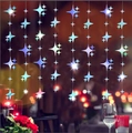 Ghirlanda di stelle olografiche per decorazioni romantiche di compleanni e matrimoni - 2M Stella a 4 Punte Iridescente