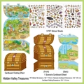 Kit adesivi fai-da-te Infeel.Me e carte PET, tema foresta magica per decorazione - Nascondino nella Valle