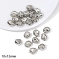 Irregular silver CCB pebble beads 10x12mm for DIY handmade jewelry and accessory - Model 14 Irregular Bead 10pcs/Pack