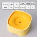 Gelber schwimmender Wassernapf für Hunde und Katzen mit rutschfestem Boden, 19.8cm - Basis-Schwimmschale / Gelb