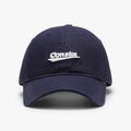 Berretto da baseball blu navy con ricamo 3D bianco Consice in stile sportivo minimal - Regolabile / Blu navy