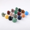 Polished natural crystal duck figurines in assorted colorful gemstone varieties - Mixed Colors Shipped Randomly