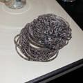 Macro shot of silver elastic bracelets with full multi-color pavé crystal rhinestones - Silver-Gunmetal
