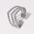 Silver Triple Layer Bead Style (JR335-S7)