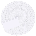 Stack of clear A5 A6 PVC zipper binder pockets for 6-ring notebooks in a fan layout - 60Pcs Set / A6 Loose-leaf Zipper Bag