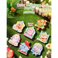 Set of 7 colorful cartoon animal fridge magnets featuring cute PVC 3D relief designs - -471 Cute Party Fridge Magnet Cover 6 / Random 1pc